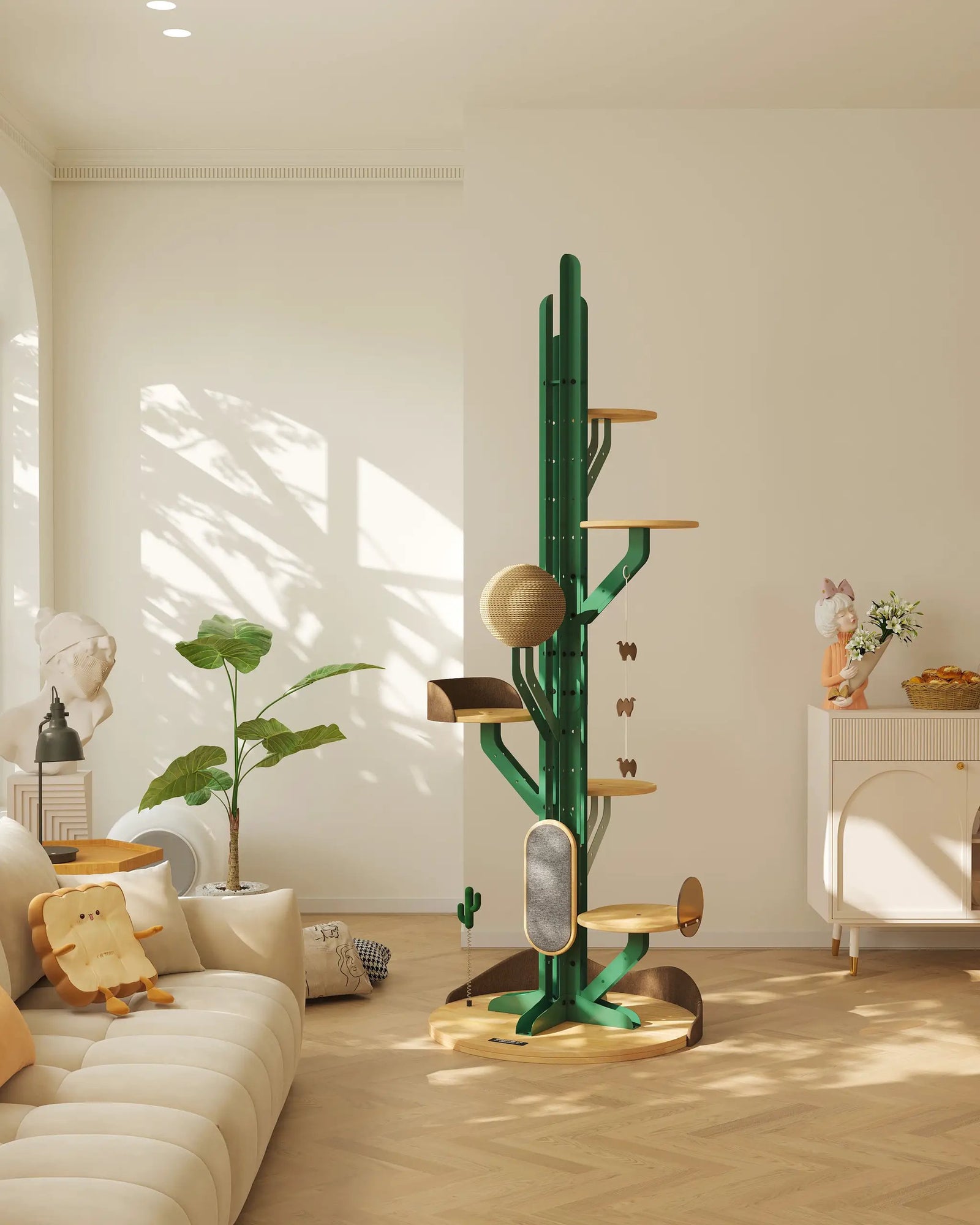 Kaktus-Design-Kletterbaum für Katzen