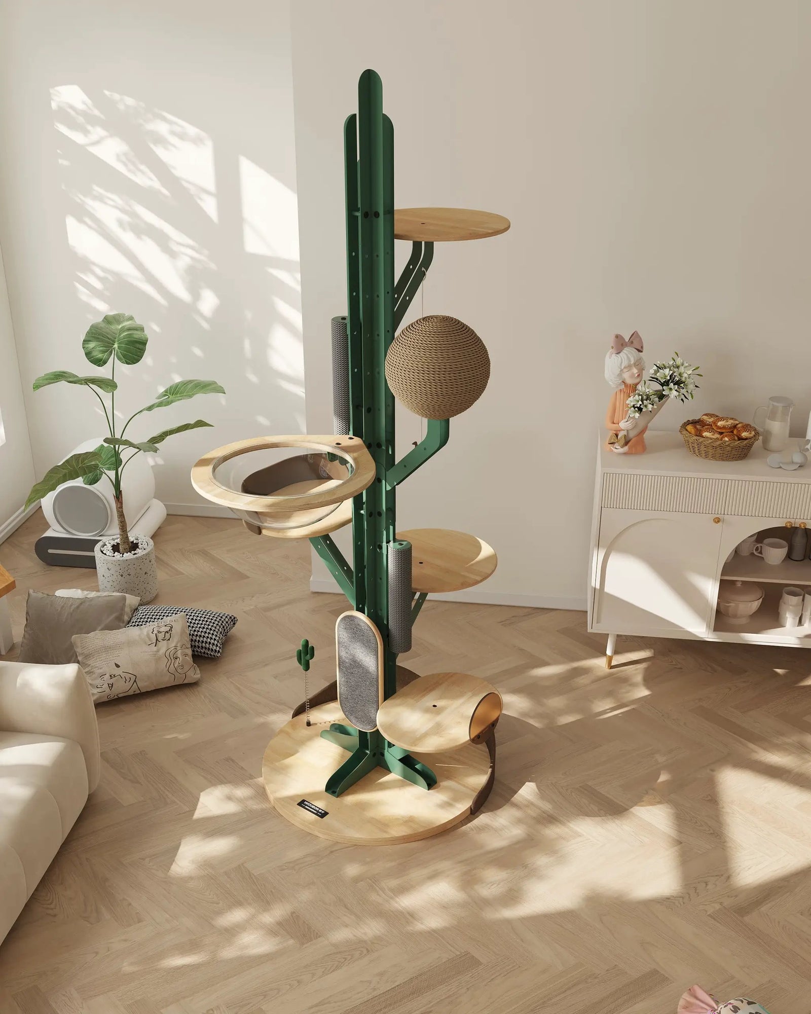 Kaktus-Design-Kletterbaum für Katzen