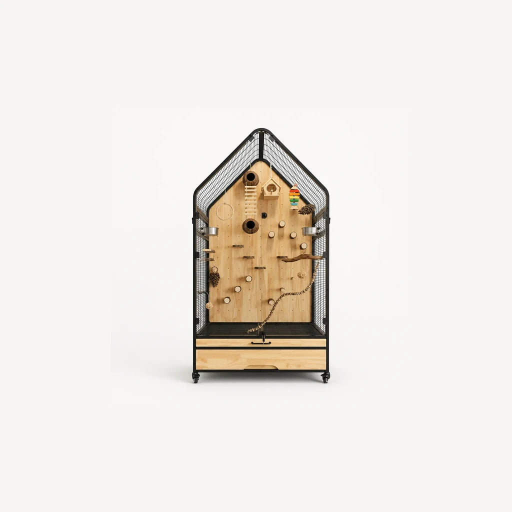 Vogelvoliere Maison Grande Luxe mit Interieur