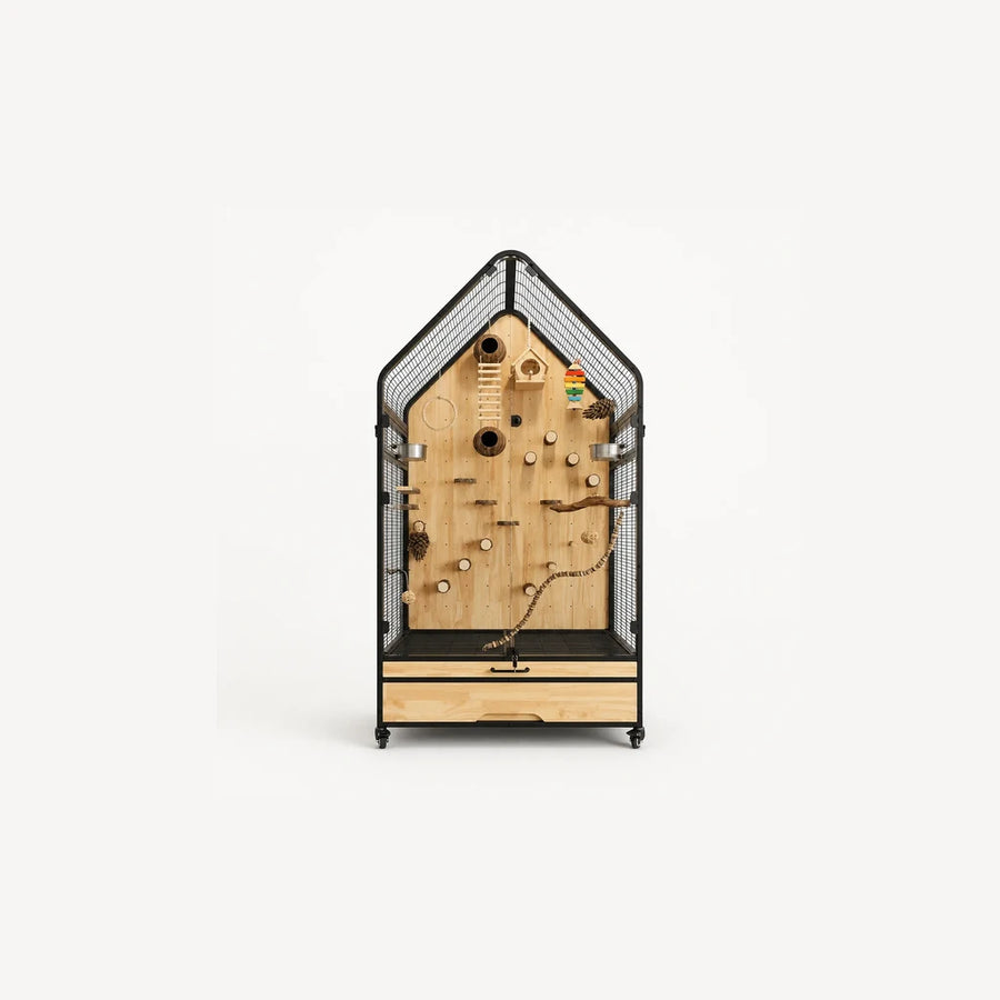 Vogelvoliere Maison Grande Luxe mit Interieur