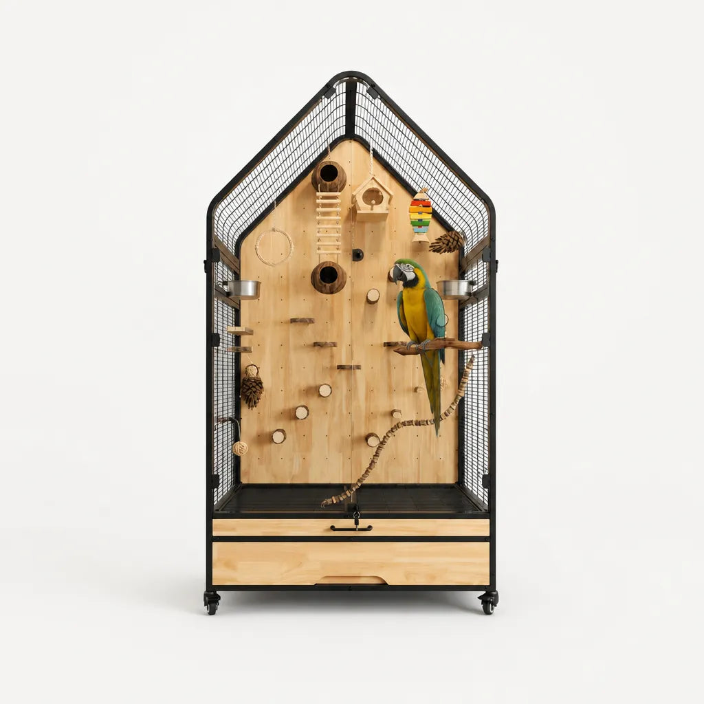 Vogelvoliere Maison Grande Luxe mit Interieur