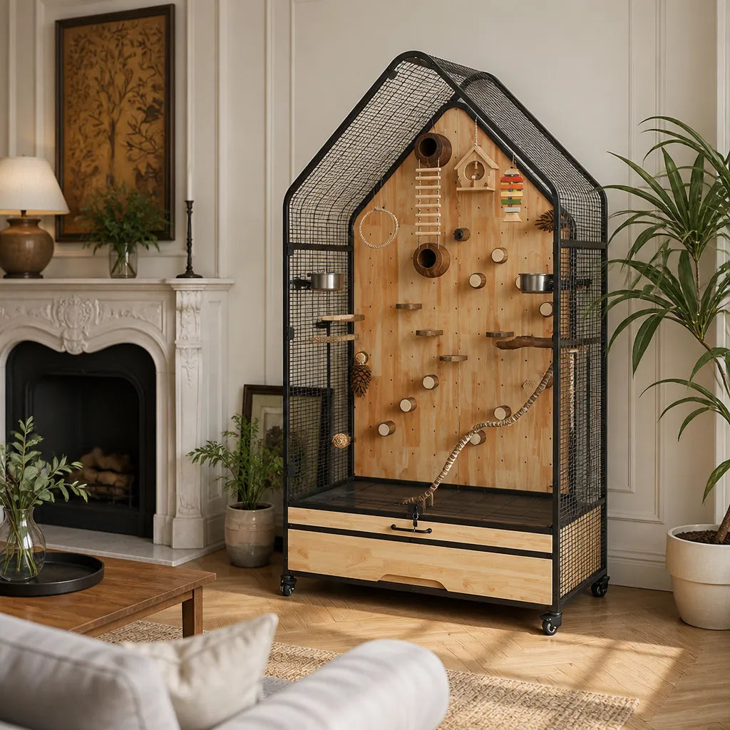 Vogelvoliere Maison Grande Luxe mit Interieur