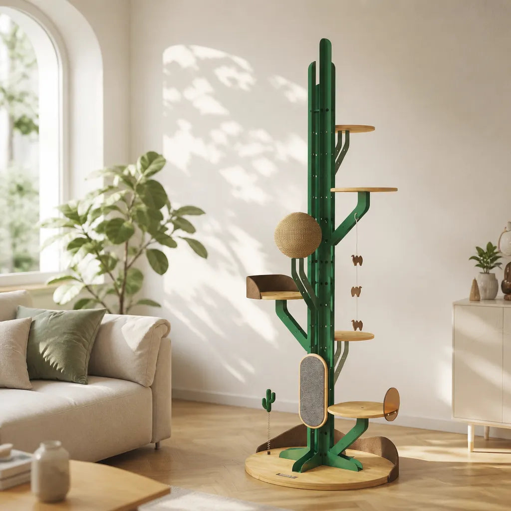 Kaktus-Design-Kletterbaum für Katzen
