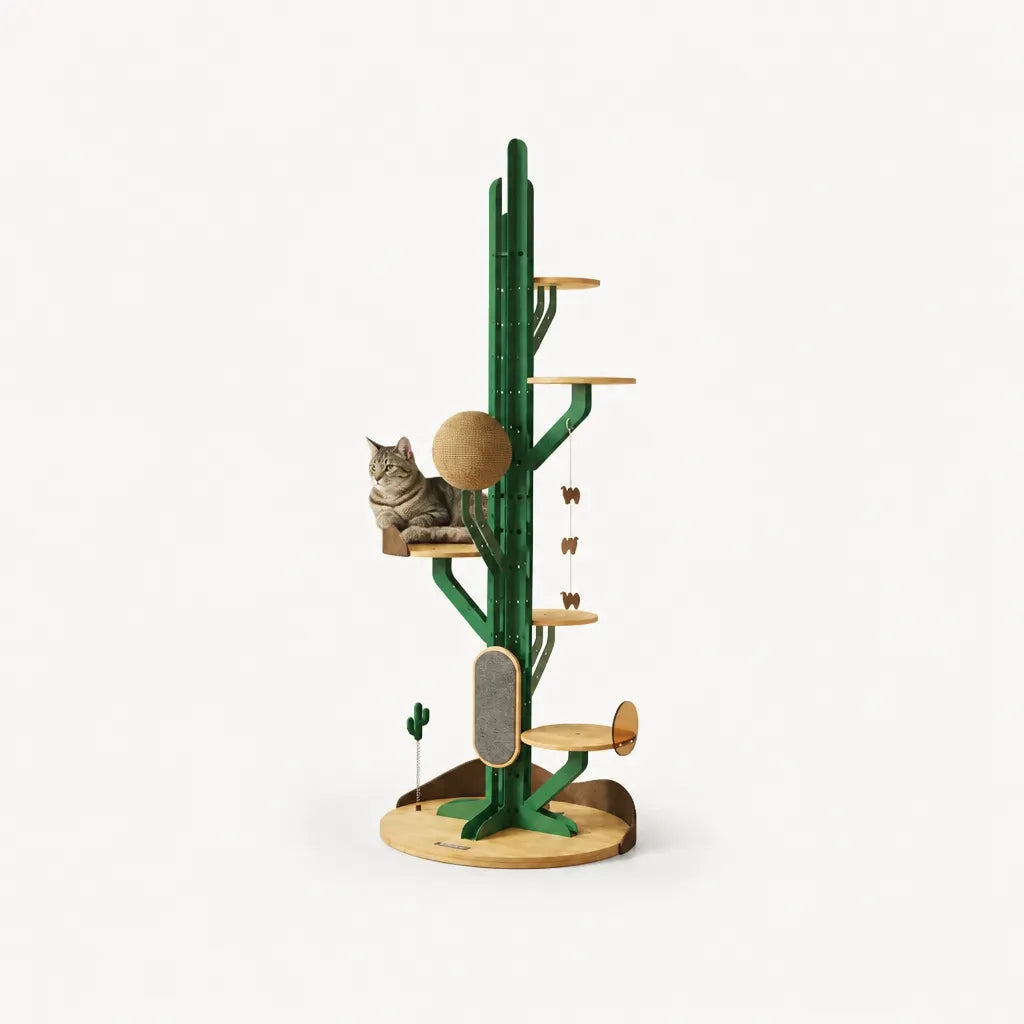 Kaktus-Design-Kletterbaum für Katzen